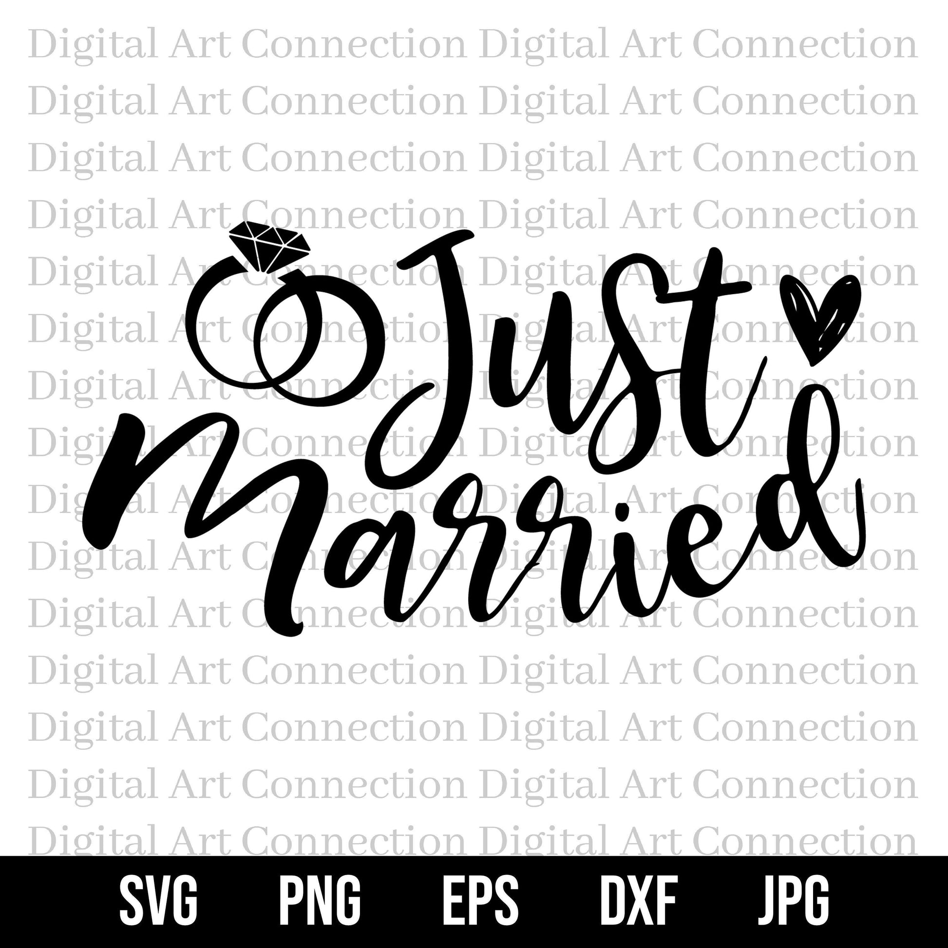 Just Married SVG