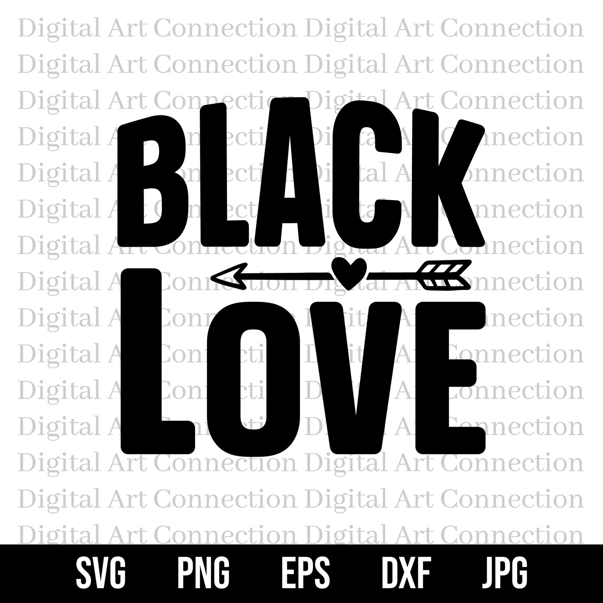 Black Love SVG