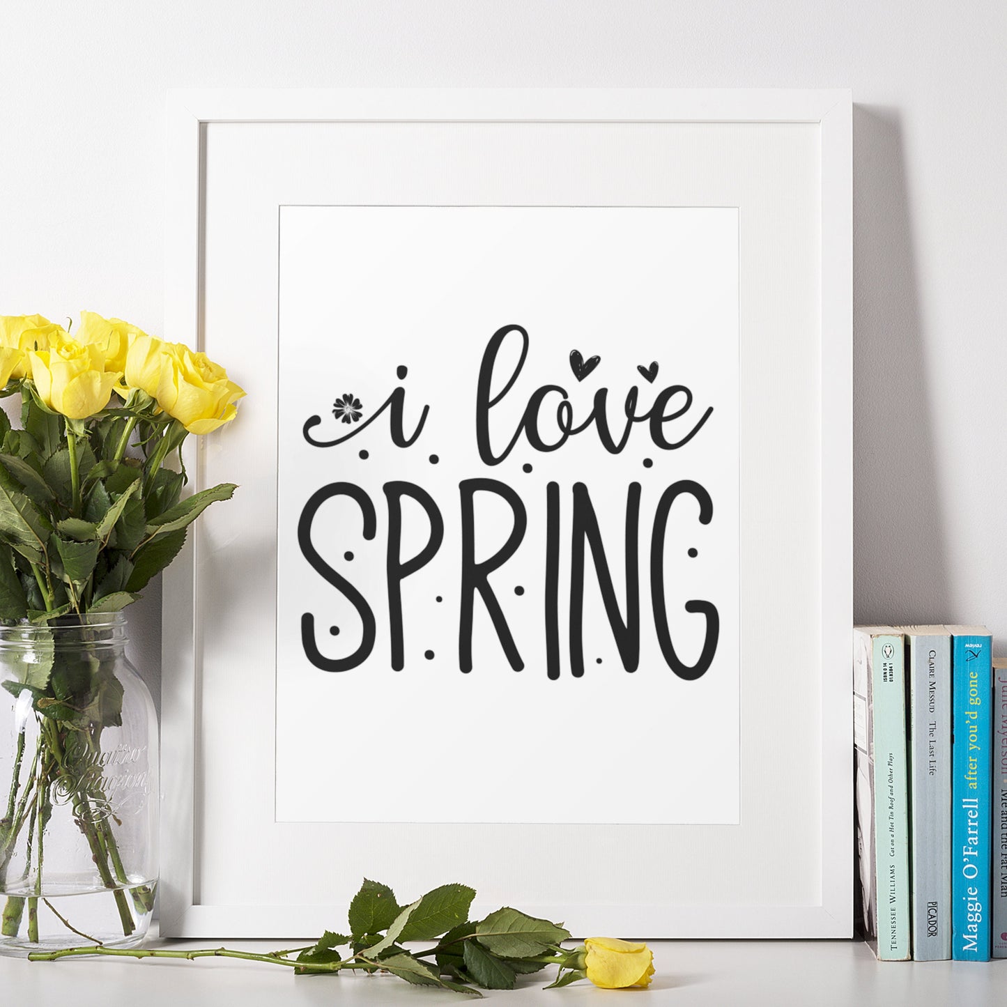 I Love Spring SVG