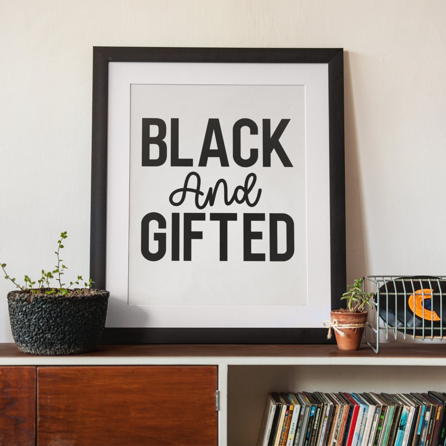 Black And Gifted SVG