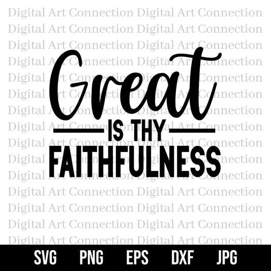 Great Is Thy Faithfulness SVG