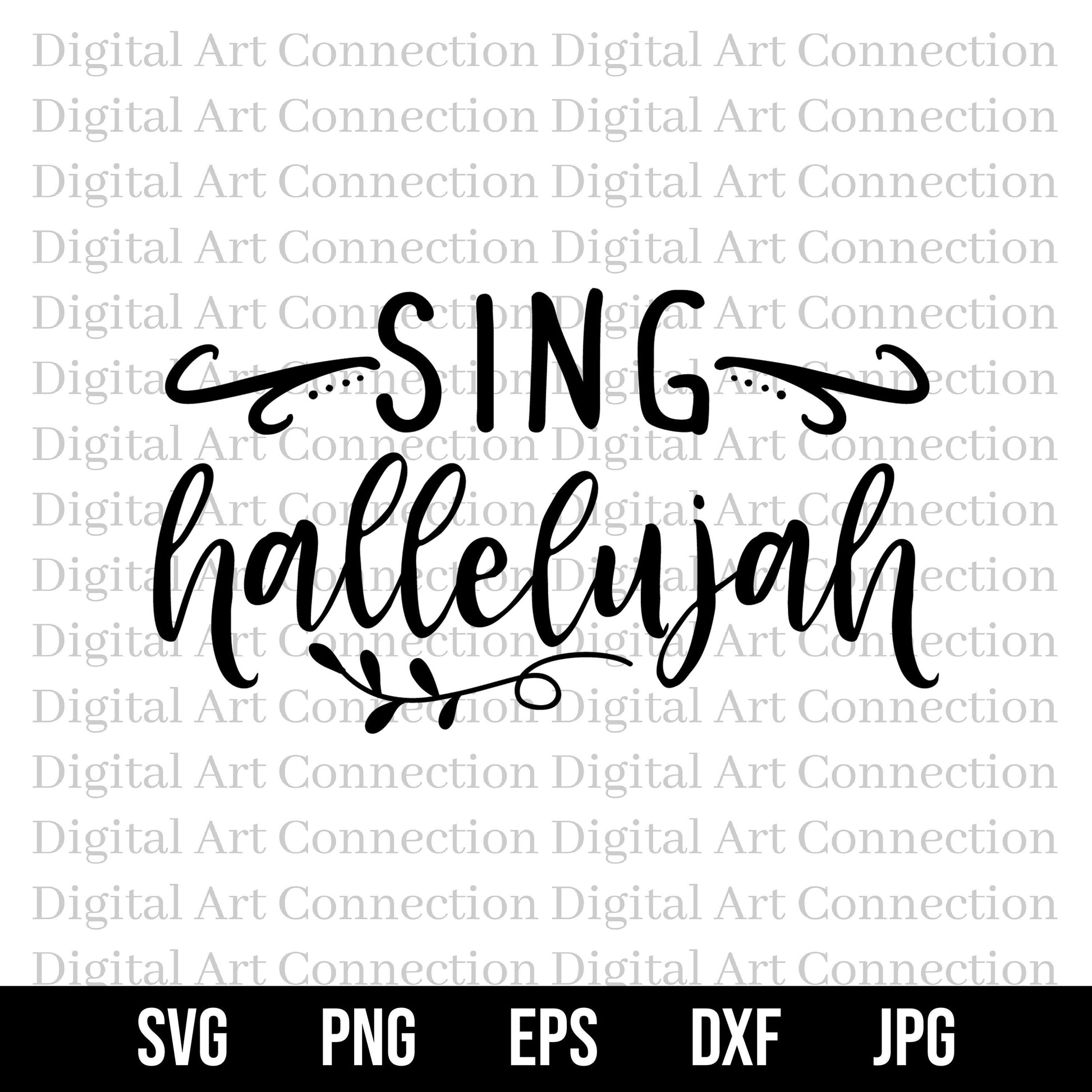 Sing Hallelujah SVG