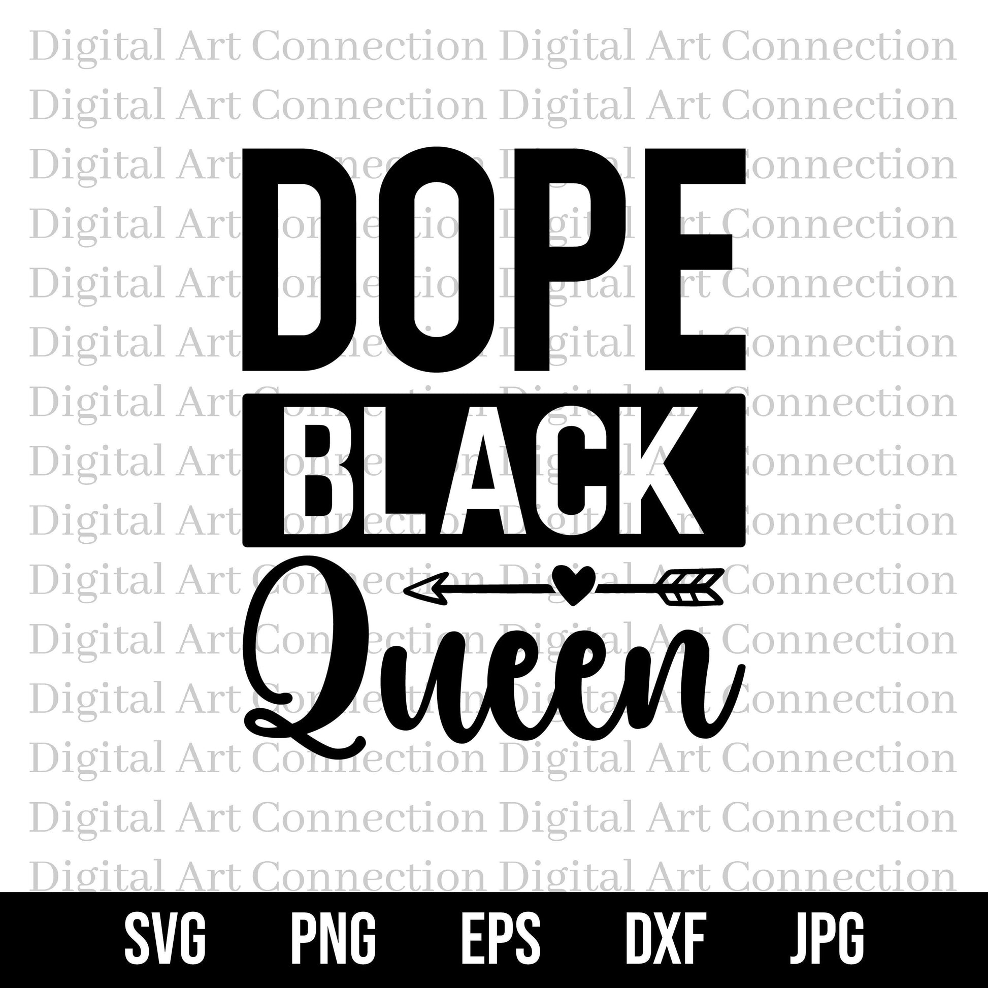 Dope Black Queen SVG