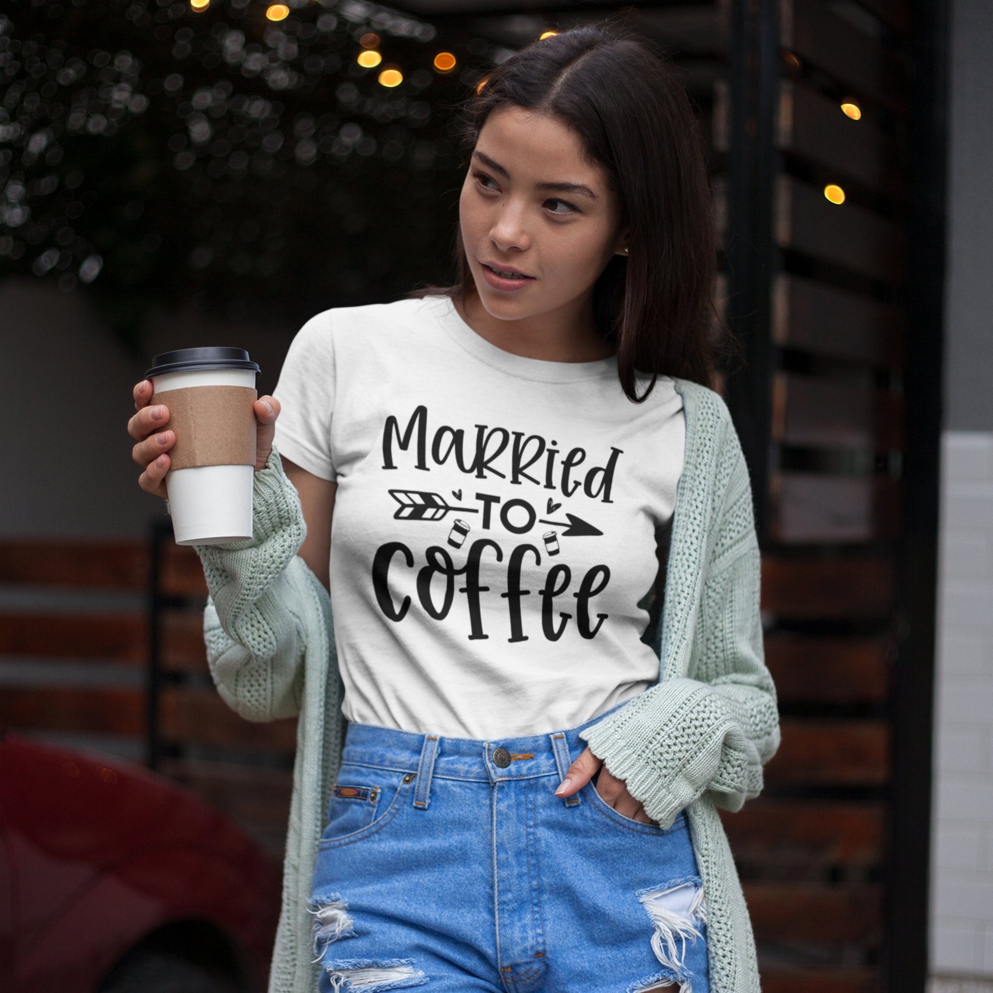 Married To Coffee SVG