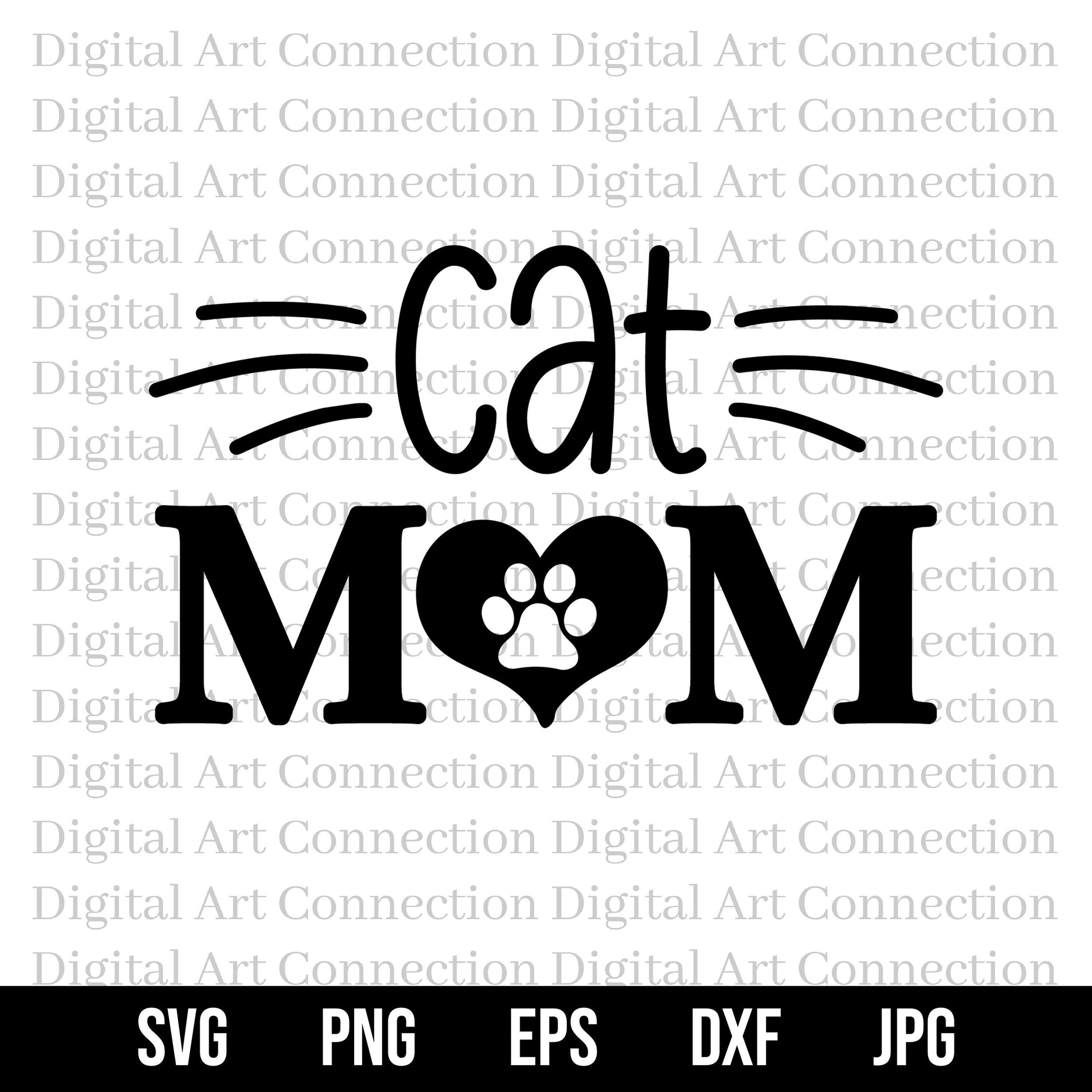 Cat Mom SVG