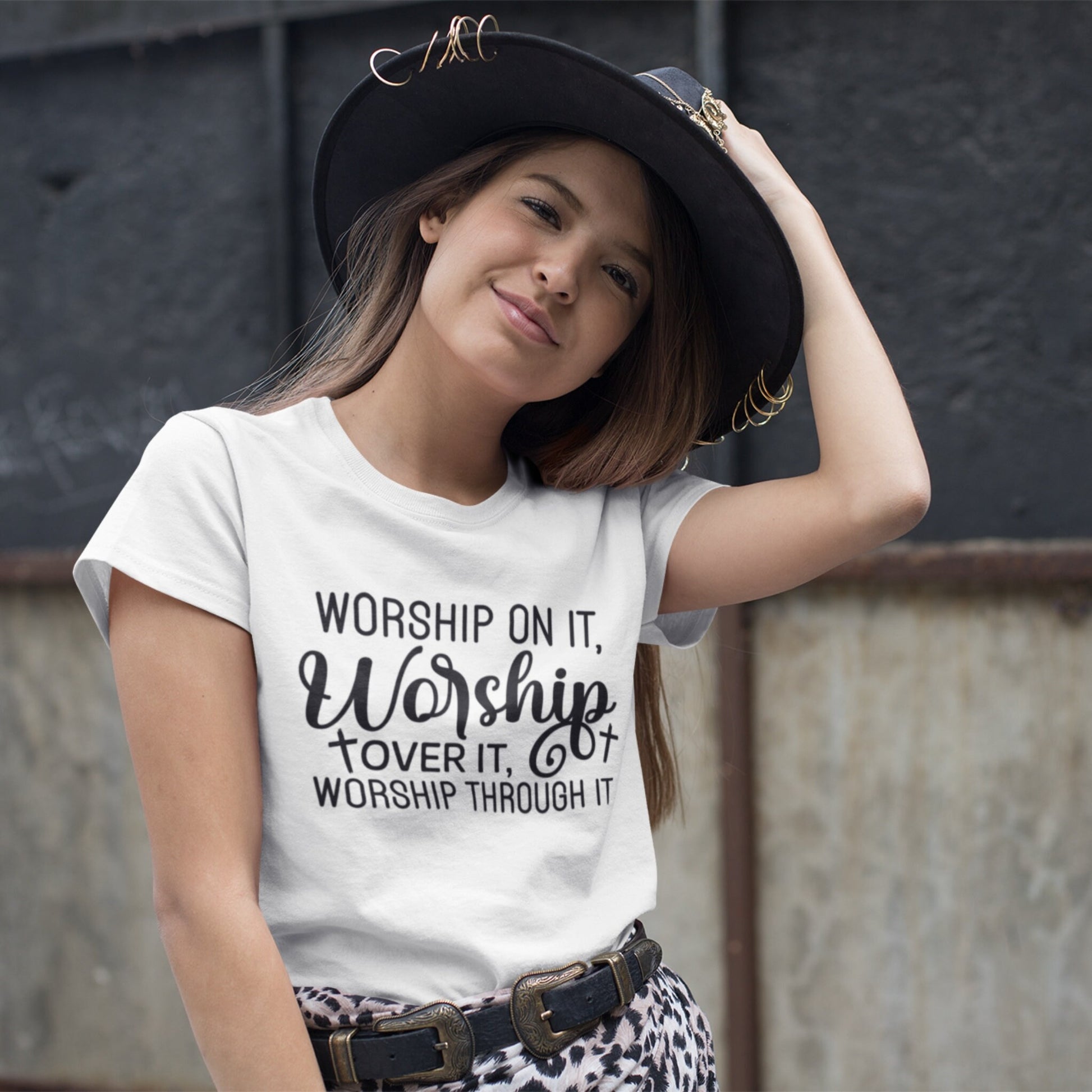 Worship On It Worship Over It Worship Through It SVG