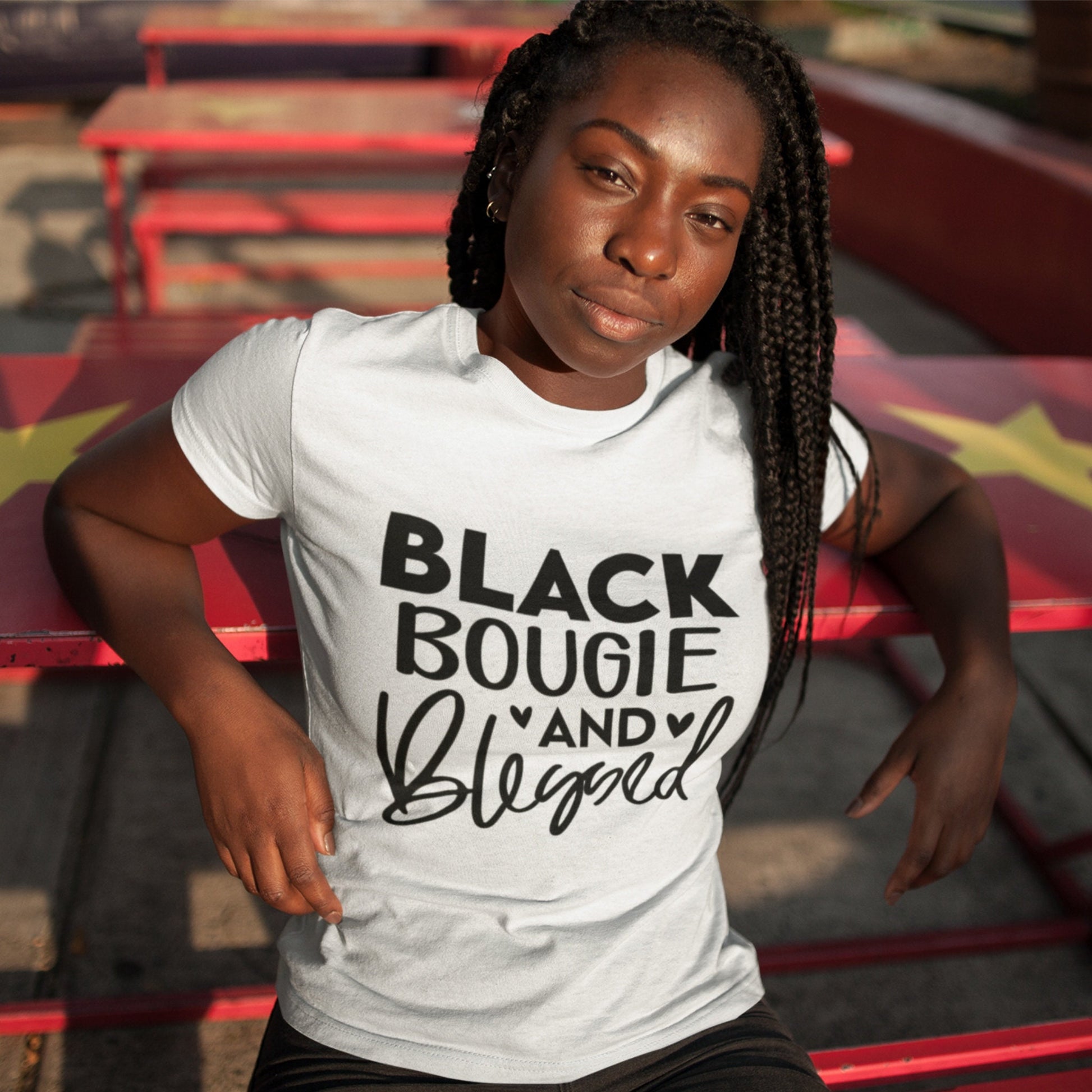 Black Bougie and Blessed SVG