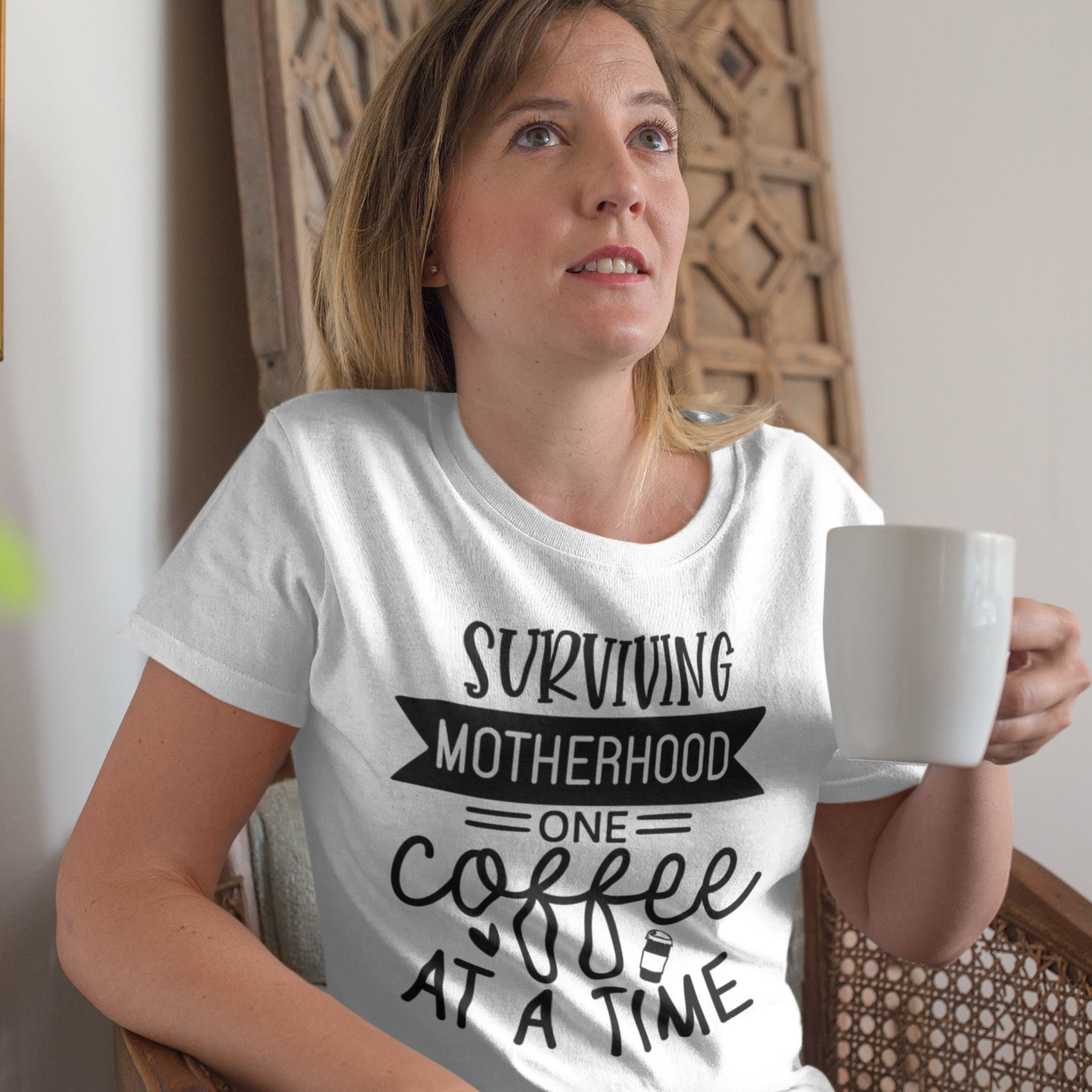 Surviving Motherhood One Coffee At A Time SVG