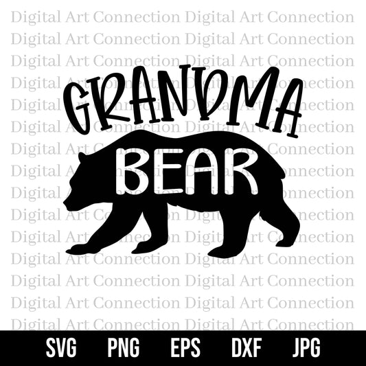 Grandma Bear SVG